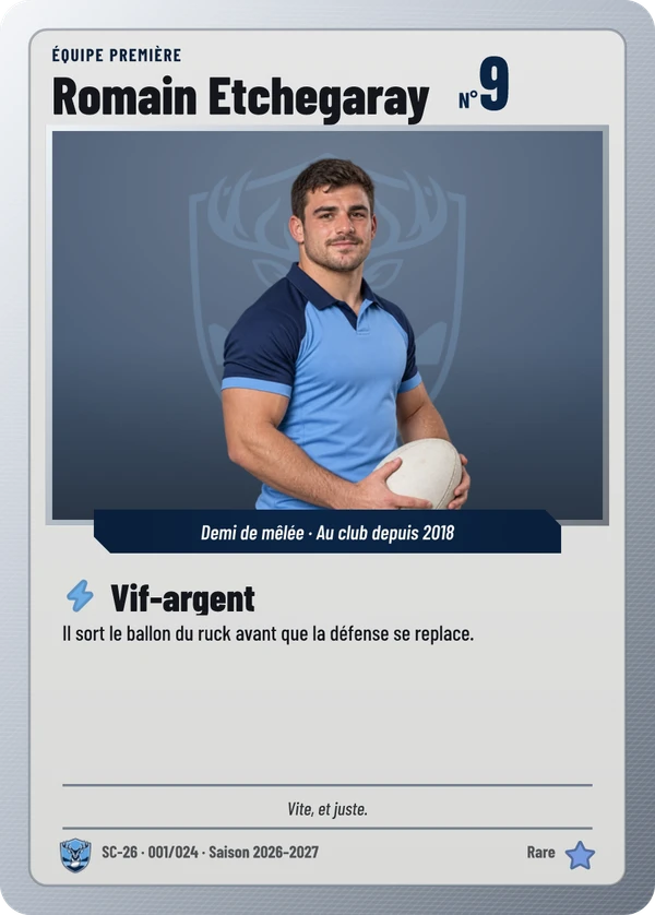 Carte d’exemple fictive, inspiration Carte de jeu · Rugby à XV