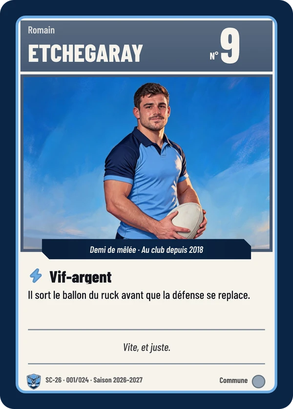 Carte d’exemple fictive, inspiration Classique · Rugby à XV