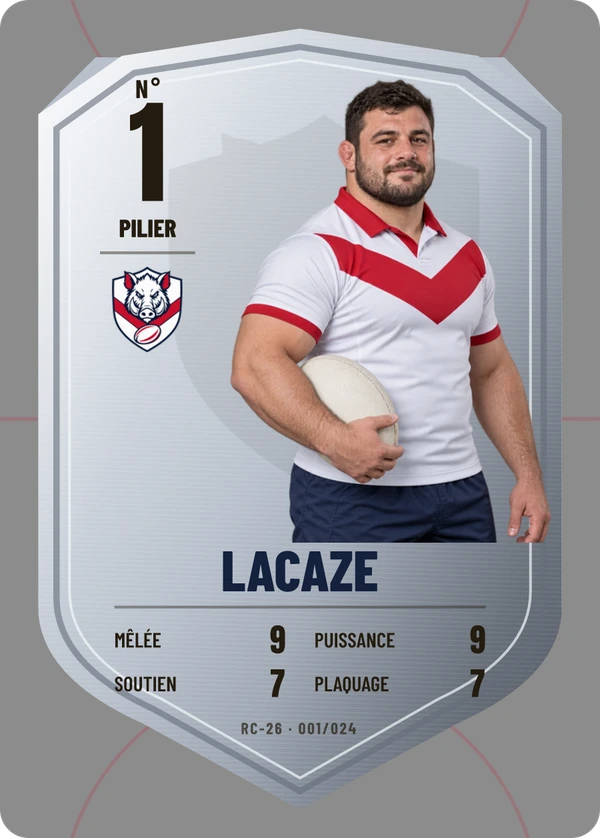Recto de l’inspiration Écu de métal · Rugby à XV