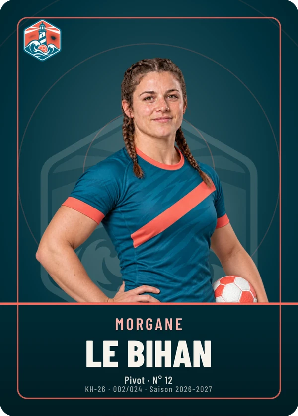 Carte d’exemple fictive, inspiration Écusson · Handball