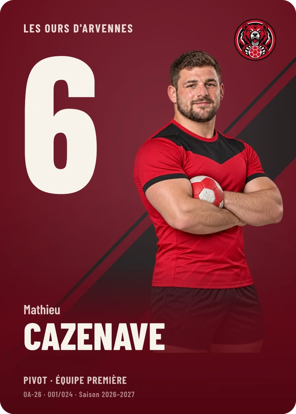 Carte d’exemple fictive, inspiration Impact · Handball