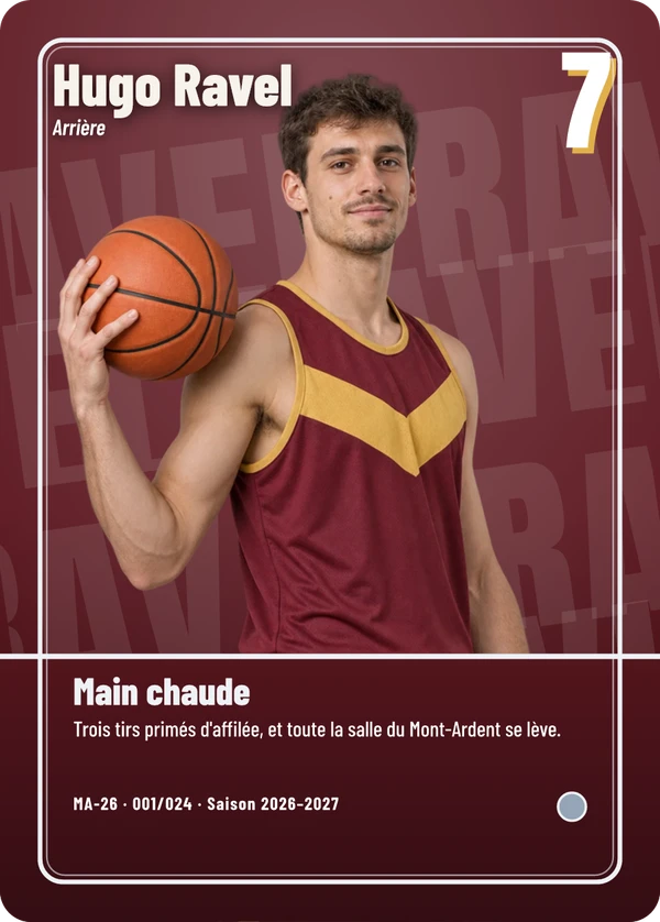 Carte d’exemple fictive, inspiration Pleine image · Basket