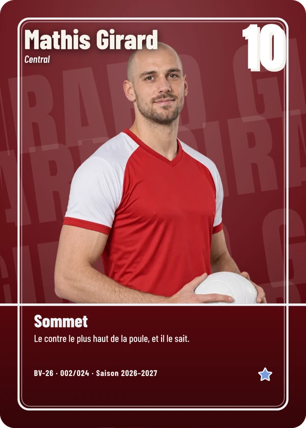 Carte d’exemple fictive, inspiration Pleine image · Volley