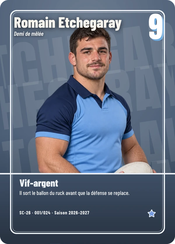 Carte d’exemple fictive, inspiration Pleine image · Rugby à XV