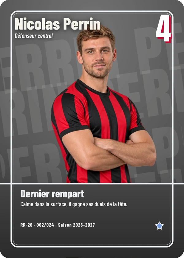 Carte d’exemple fictive, inspiration Pleine image · Football