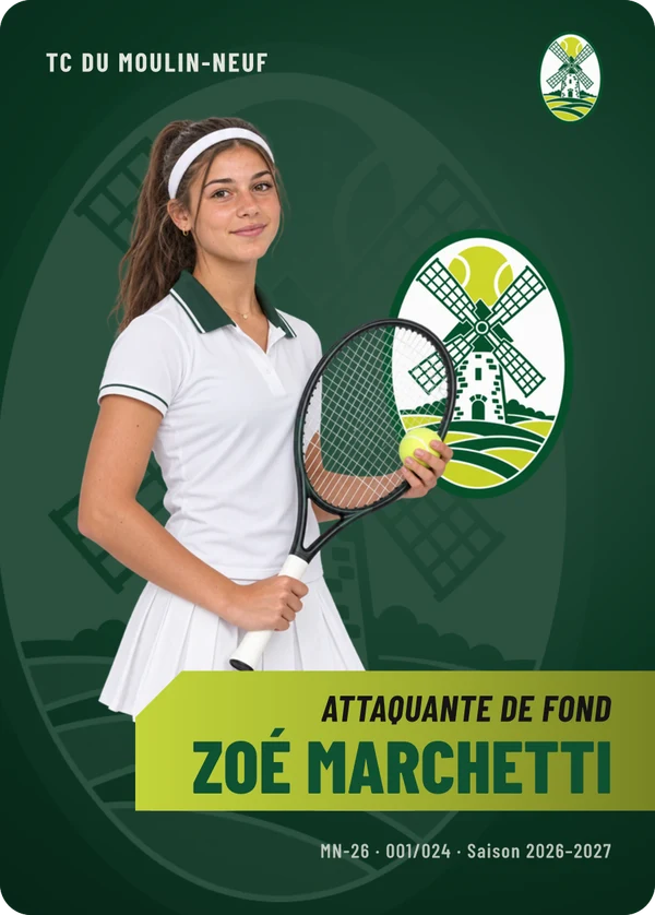 Carte Effectif de Zoé Marchetti, photo détourée, TC du Moulin-Neuf (exemple fictif)