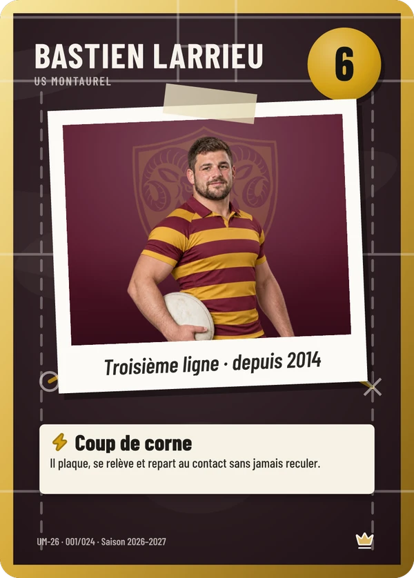 Carte d’exemple fictive, inspiration Tableau tactique · Rugby à XV
